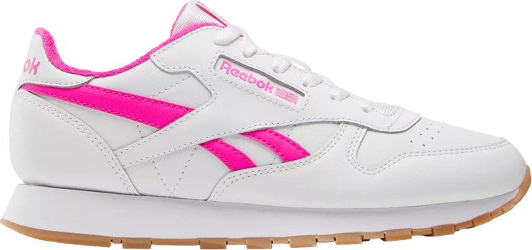 Buy Classic Leather Big Kid 'White Laser Pink Gum' - 100034123 | GOAT