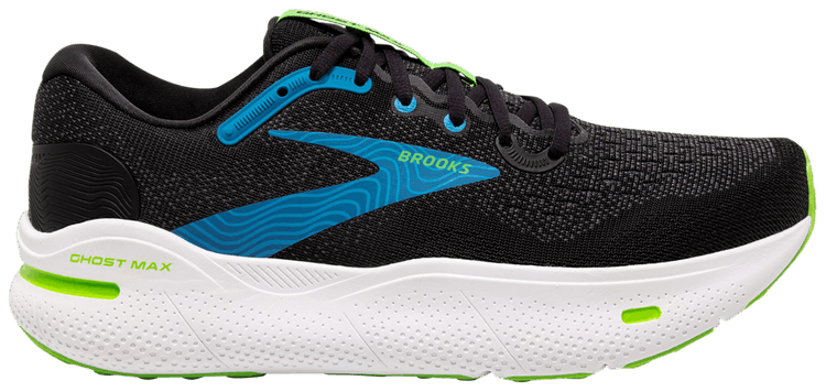 Brooks Ghost Max Black Atomic Blue