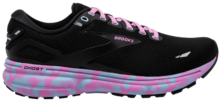 Brooks Wmns Ghost 15 Black Cyclamen