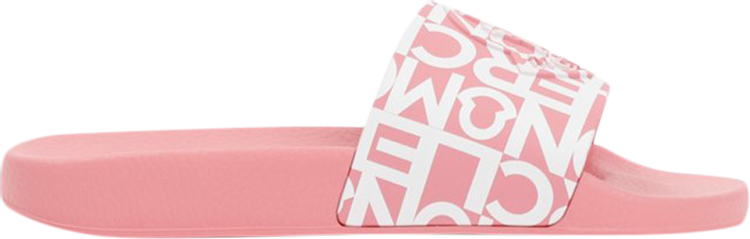 Moncler Slide 'Allover Logo - Pink'