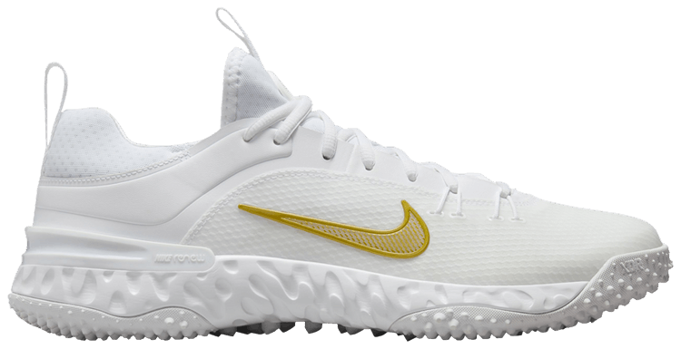 Nike Huarache 9 Elite TF LAX White Metallic Vivid Gold