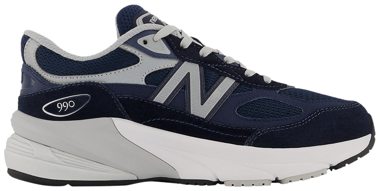 New Balance 990v6 Big Kid Wide Navy