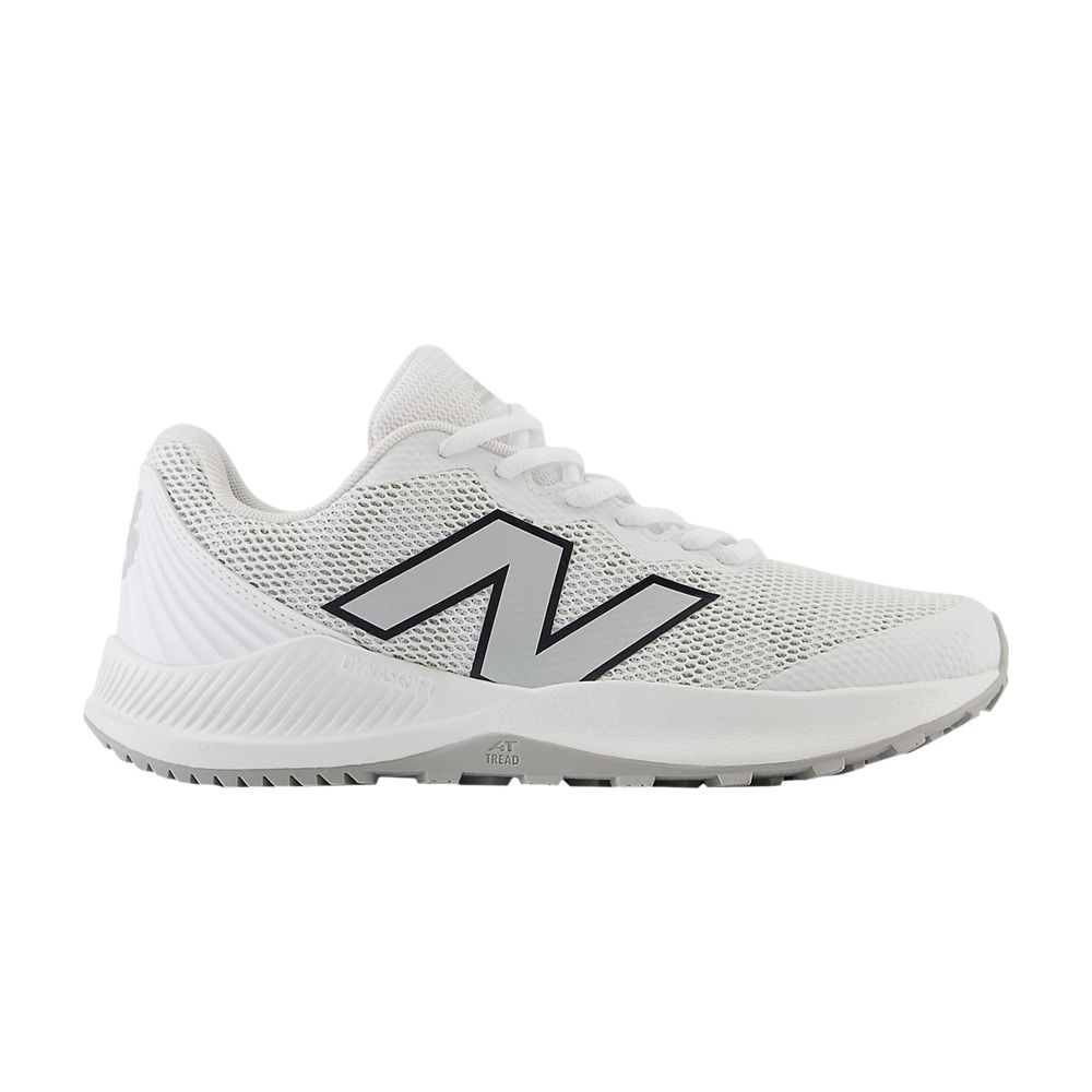 Pre-owned New Balance Fuelcell Trainer V7 Tf Big Kid 'optic White Raincloud' | Kid's Size 11