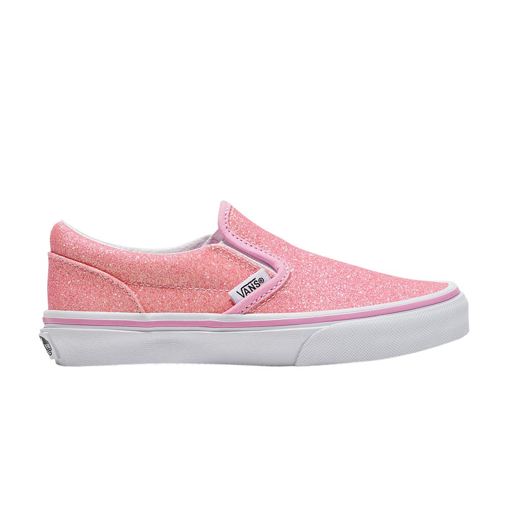 Vans Classic Slip-On V Kids 'Glitter - Pink' | Kid's Size 11
