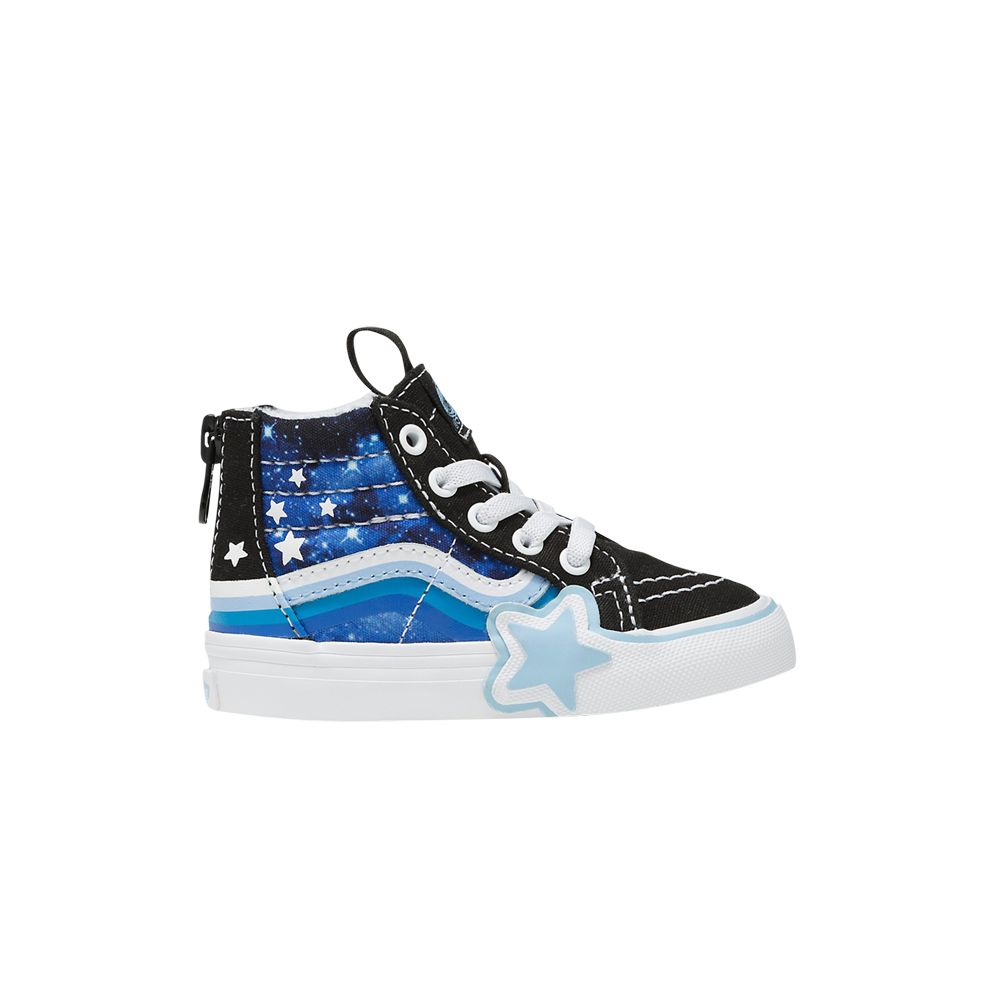 Pre-owned Vans Sk8-hi Zip Toddler 'glow Galaxy Black' | Infant Size 4