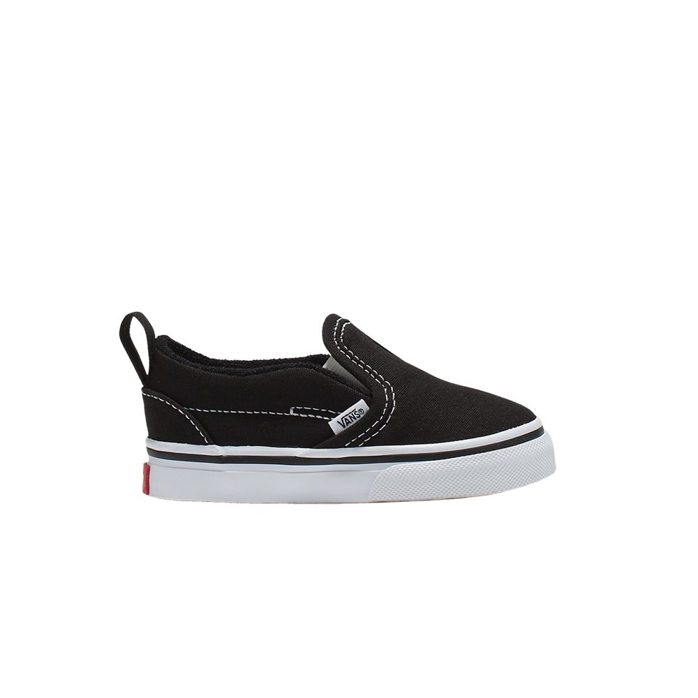 Pre-owned Vans Slip-on V Toddler 'black White' | Infant Size 9