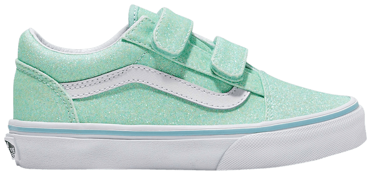 Old Skool V Kids Glitter Pastel Blue