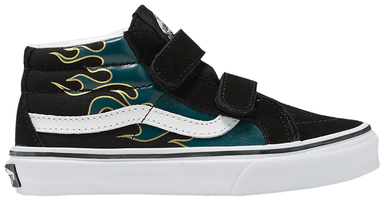 Vans Sk8 Mid Reissue V Kids Metallic Flame Black