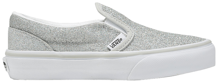 Vans sparkle silver top