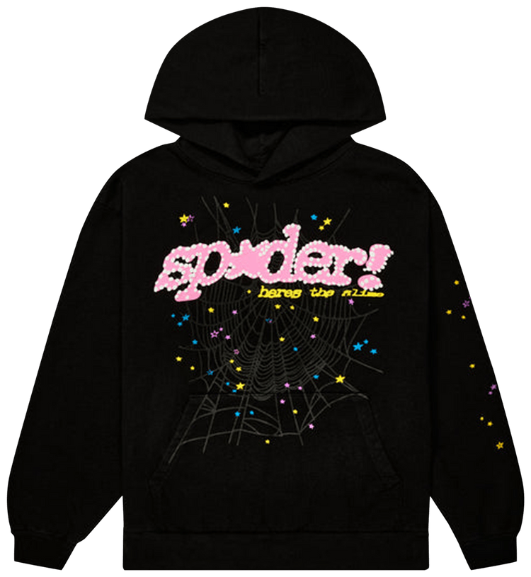 Buy Sp5der P*nk V2 Hoodie 'Black' 2406 1FW230106PVH BLAC GOAT CA