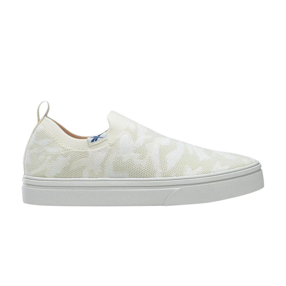 Pre-owned Reebok Wmns Onlux Slip-on 'chalk White Camo' In Cream