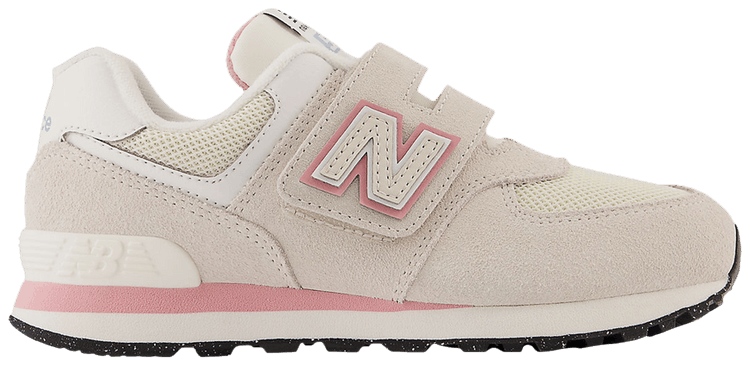 New Balance 574 Hook  Loop Little Kid Wide Moonbeam Hazy Rose