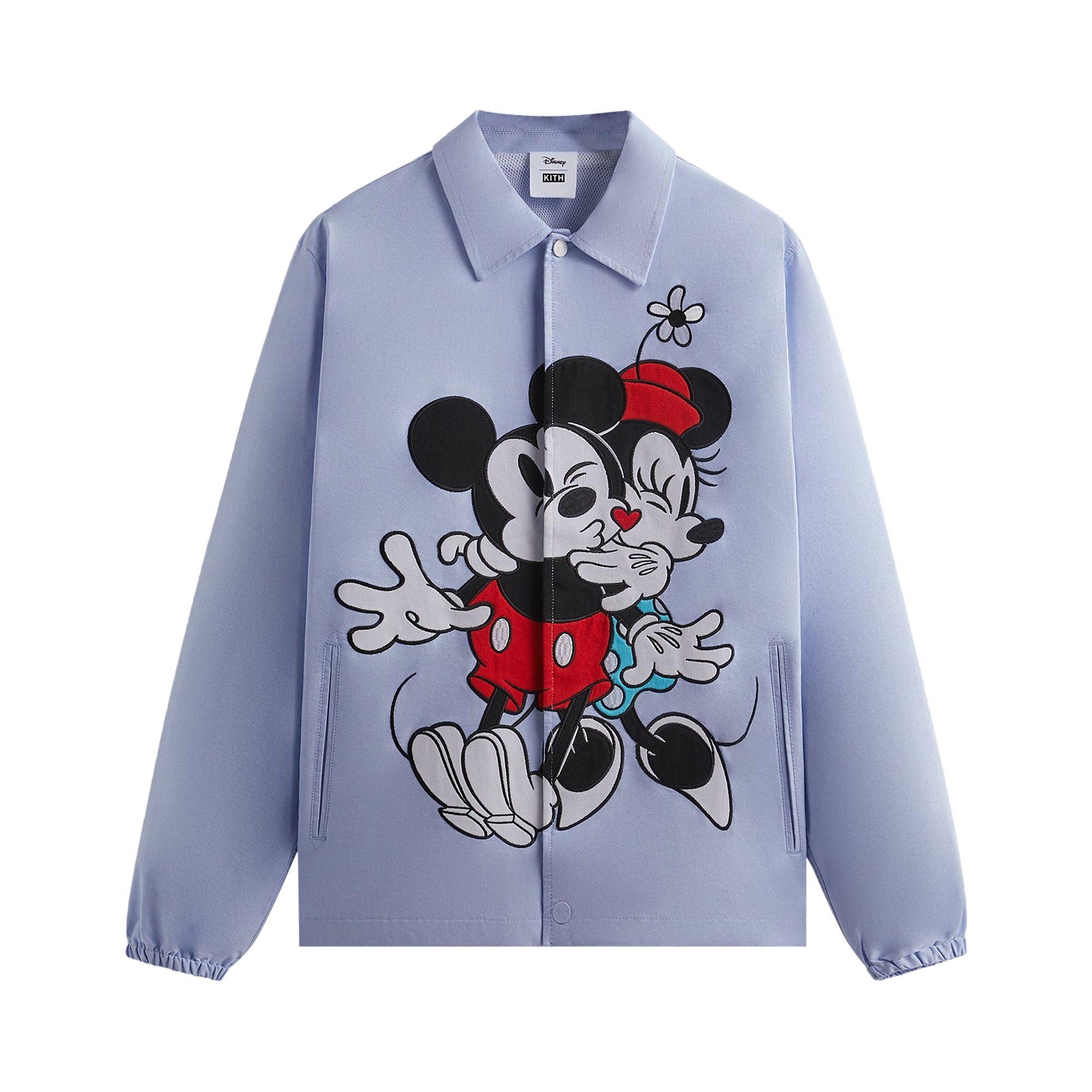 Kith For Mickey & Friends Oxford Coaches Jacket 'Equilibrium' | Blue | Men's Size L