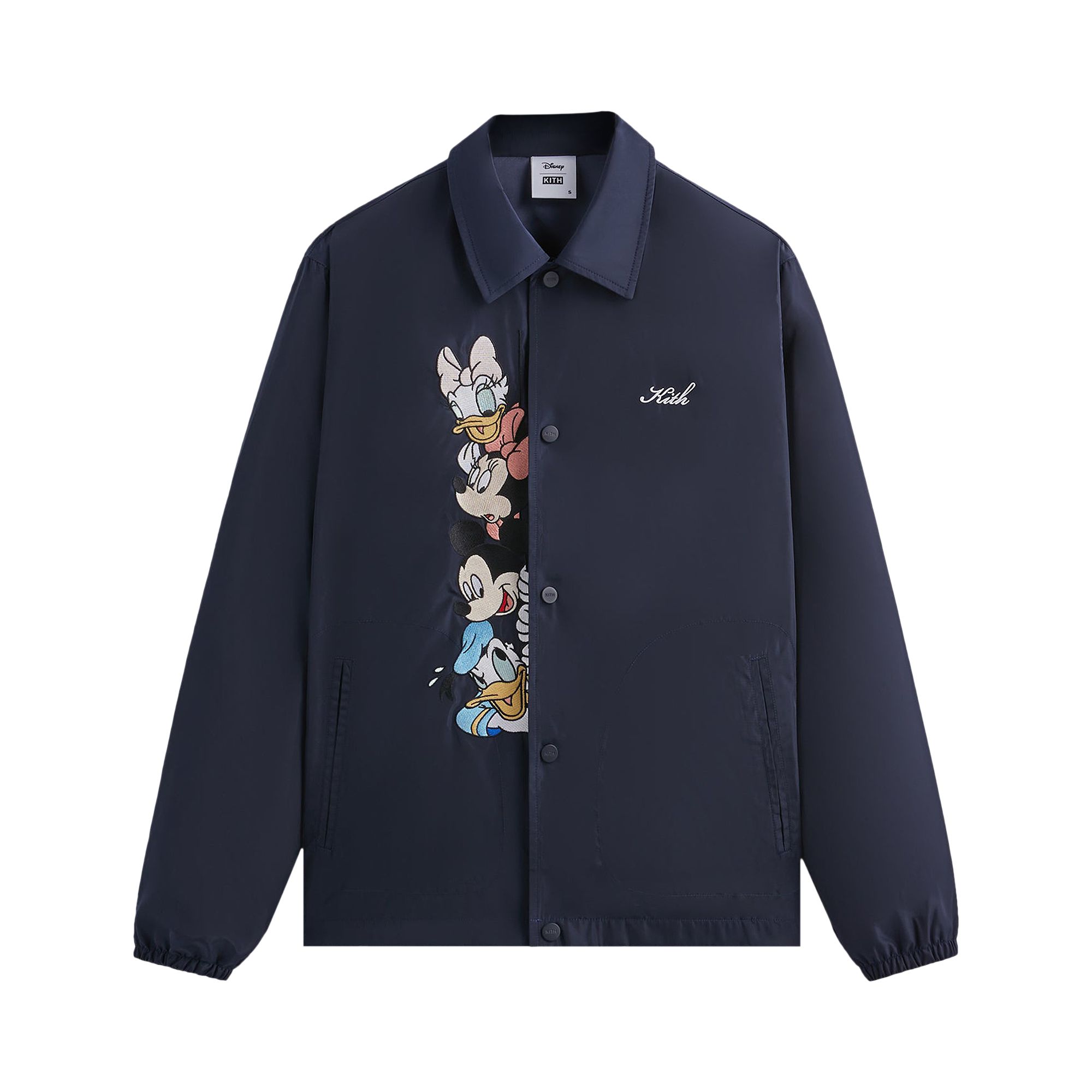 Kith For Mickey & Friends Nylon Coaches Jacket 'Nocturnal' | Blue | Men's Size L