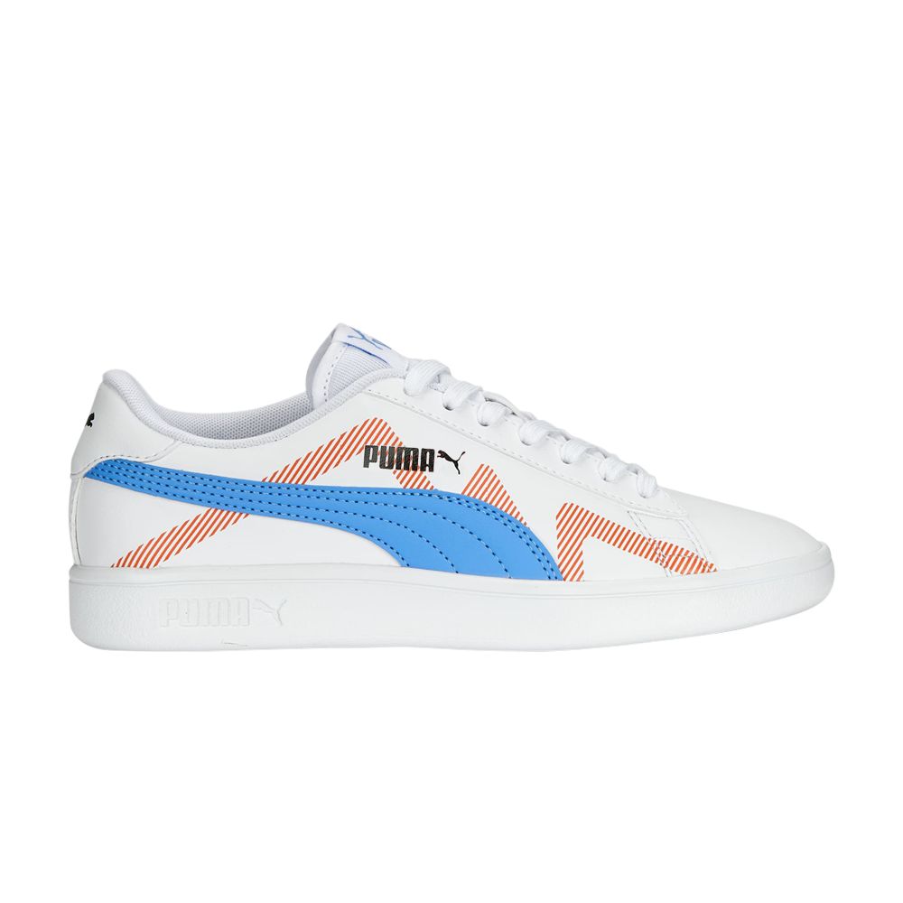 Pre-owned Puma Smash V2 Future U Big Kid 'white Dusky Blue' | Kid's Size 7