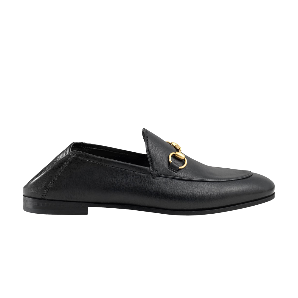 Pre-owned Gucci Wmns Leather Horsebit Loafer 'black'
