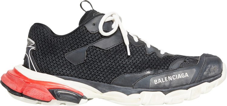 Balenciaga Track.3 Sneaker 'Worn-Out - Black Red'