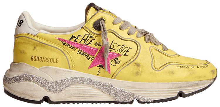 Golden Goose Wmns Running Sole 'Peace & Love'