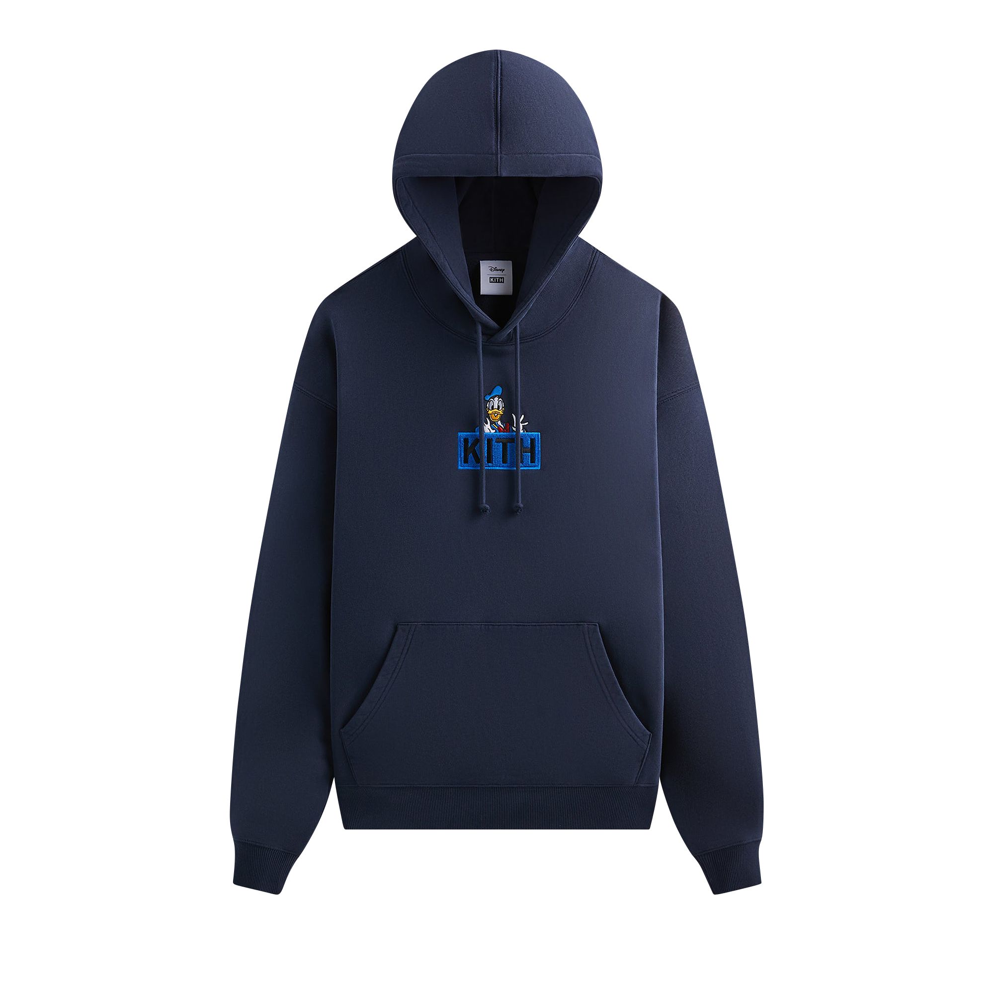 Kith For Mickey & Friends Cyber Monday Donald Duck Classic Logo Hoodie 'Nocturnal' | Blue | Men's Size XL