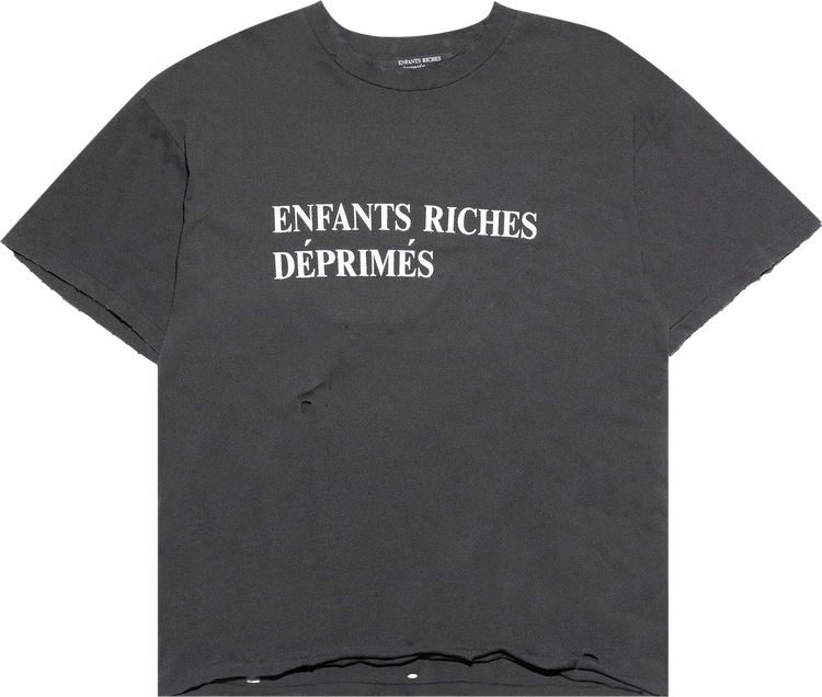 Buy Enfants Riches Déprimés Classic Logo T-Shirt 'Faded Black/White ...