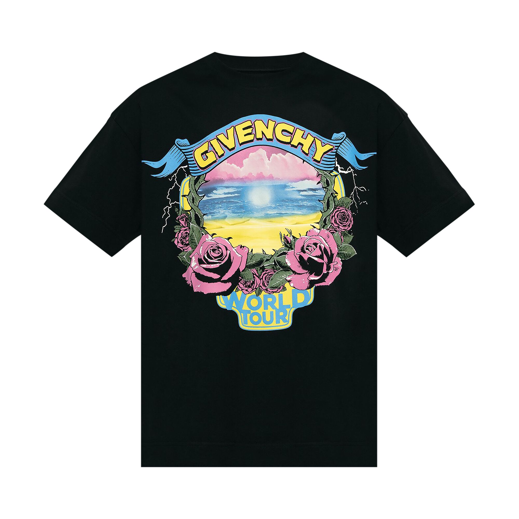 Givenchy Logo Printed Crewneck T-Shirt 'Black' | Men's Size 2XL