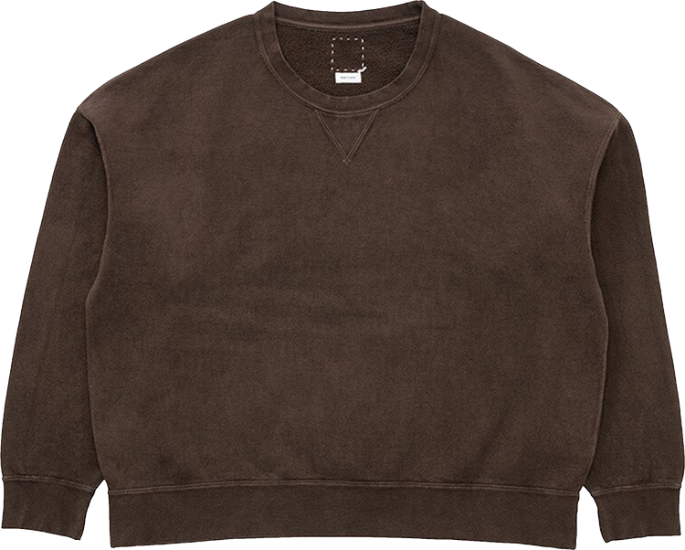 Buy Visvim Crewneck Long-Sleeve Sweatshirt 'Dark Mud