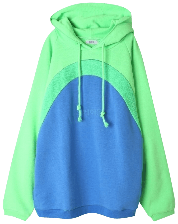 ERL Rainbow Hoodie Blue