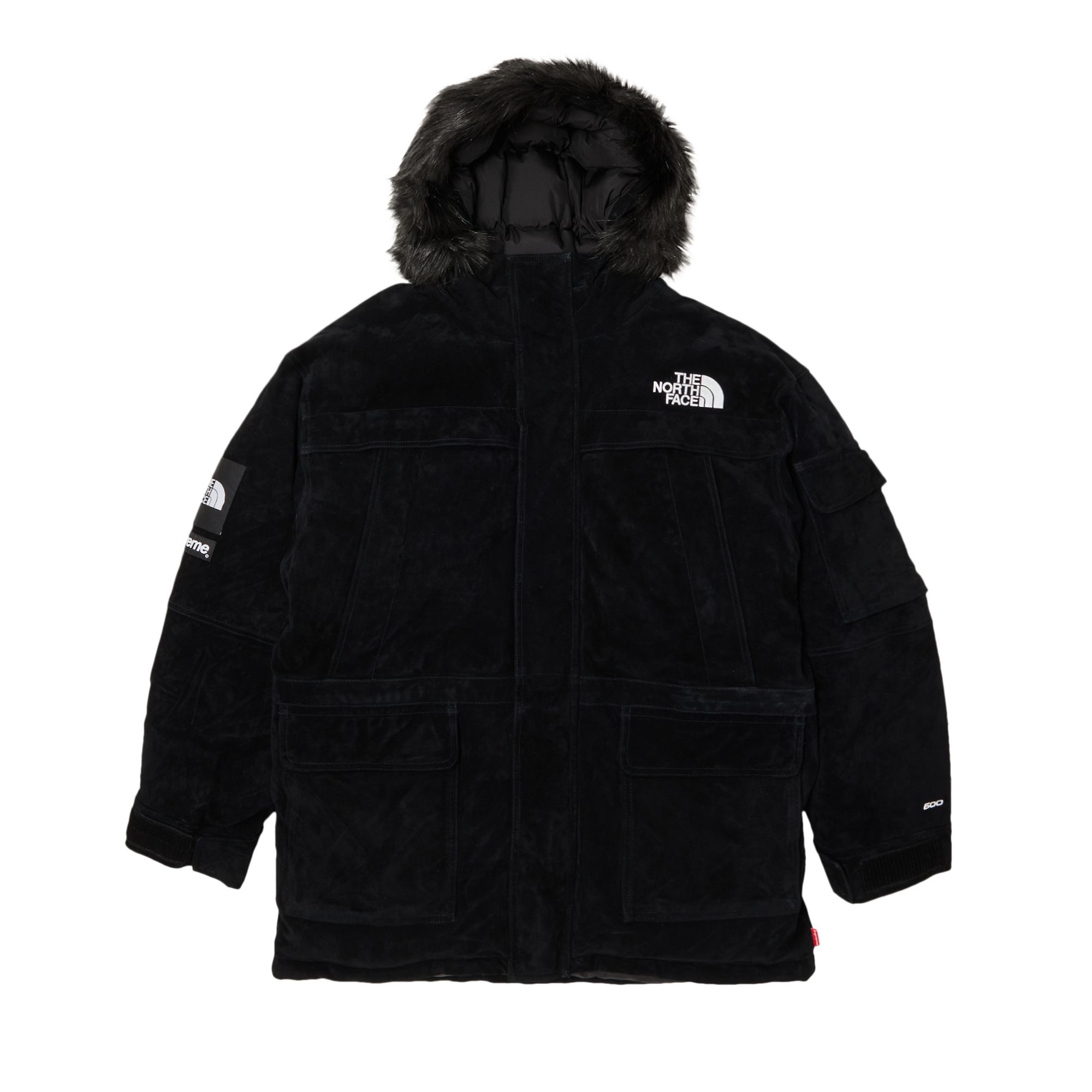 Supreme x The North Face Suede 600-Fill Down Parka 'Black' | Men's Size L