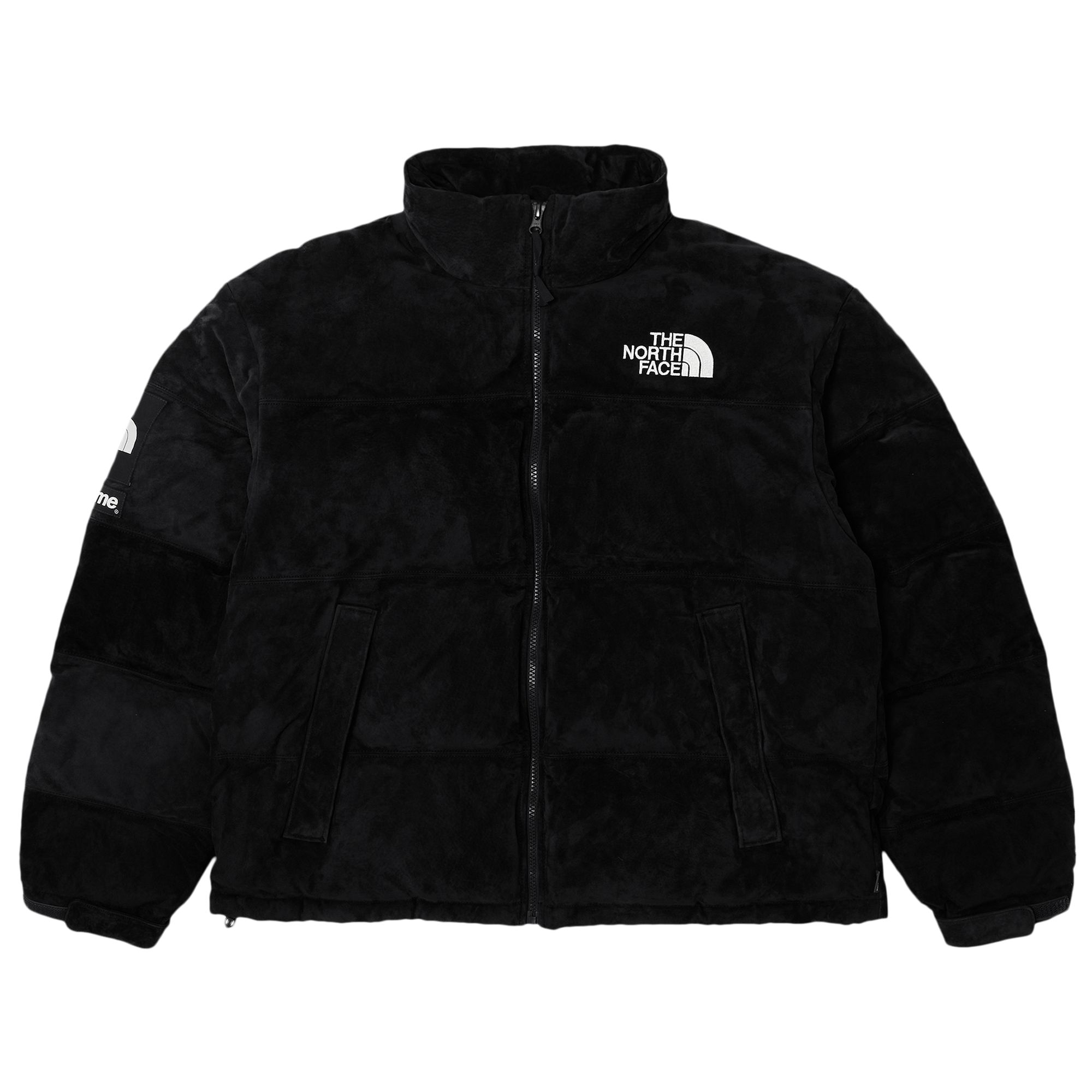Supreme x The North Face Suede Nuptse Jacket 'Black' | Men's Size XL