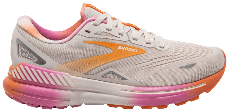 Brooks Wmns Adrenaline GTS 23 White Sand Fuchsia