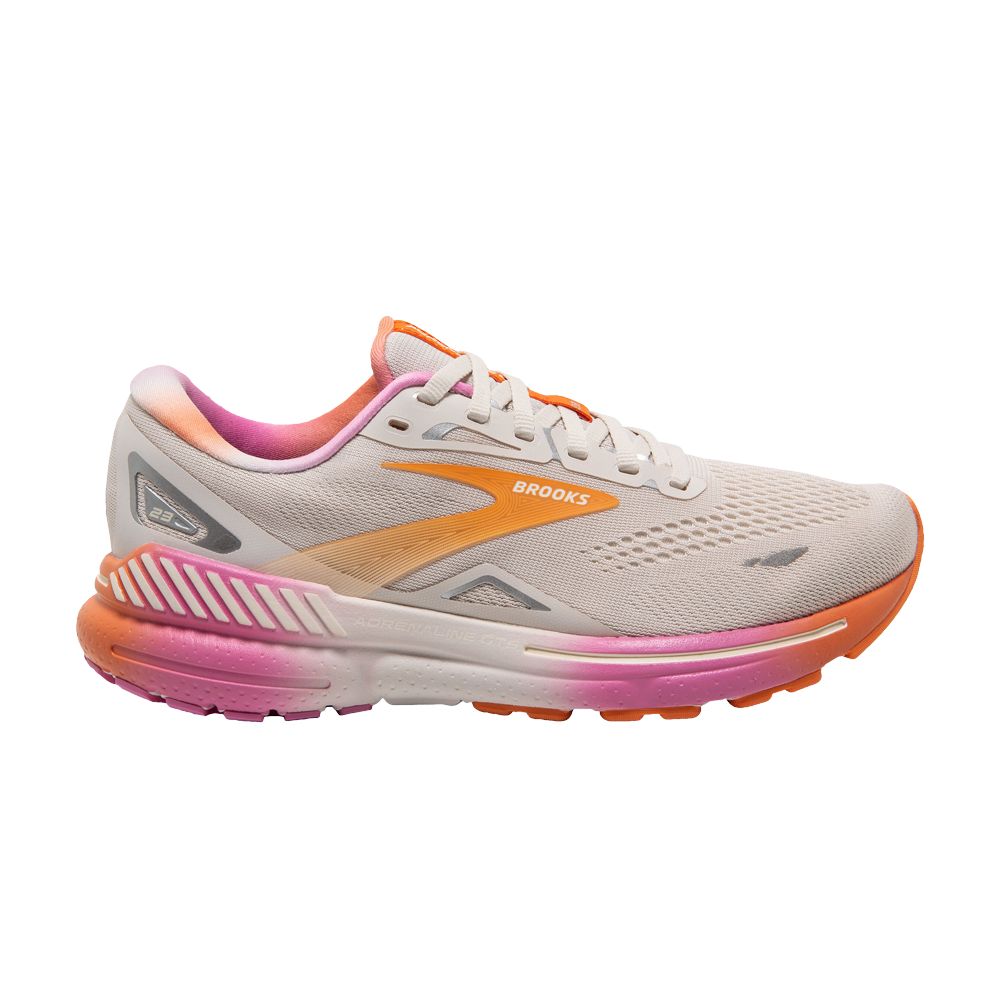 Pre-owned Brooks Wmns Adrenaline Gts 23 'white Sand Fuchsia' | Cream | Women's Size 7