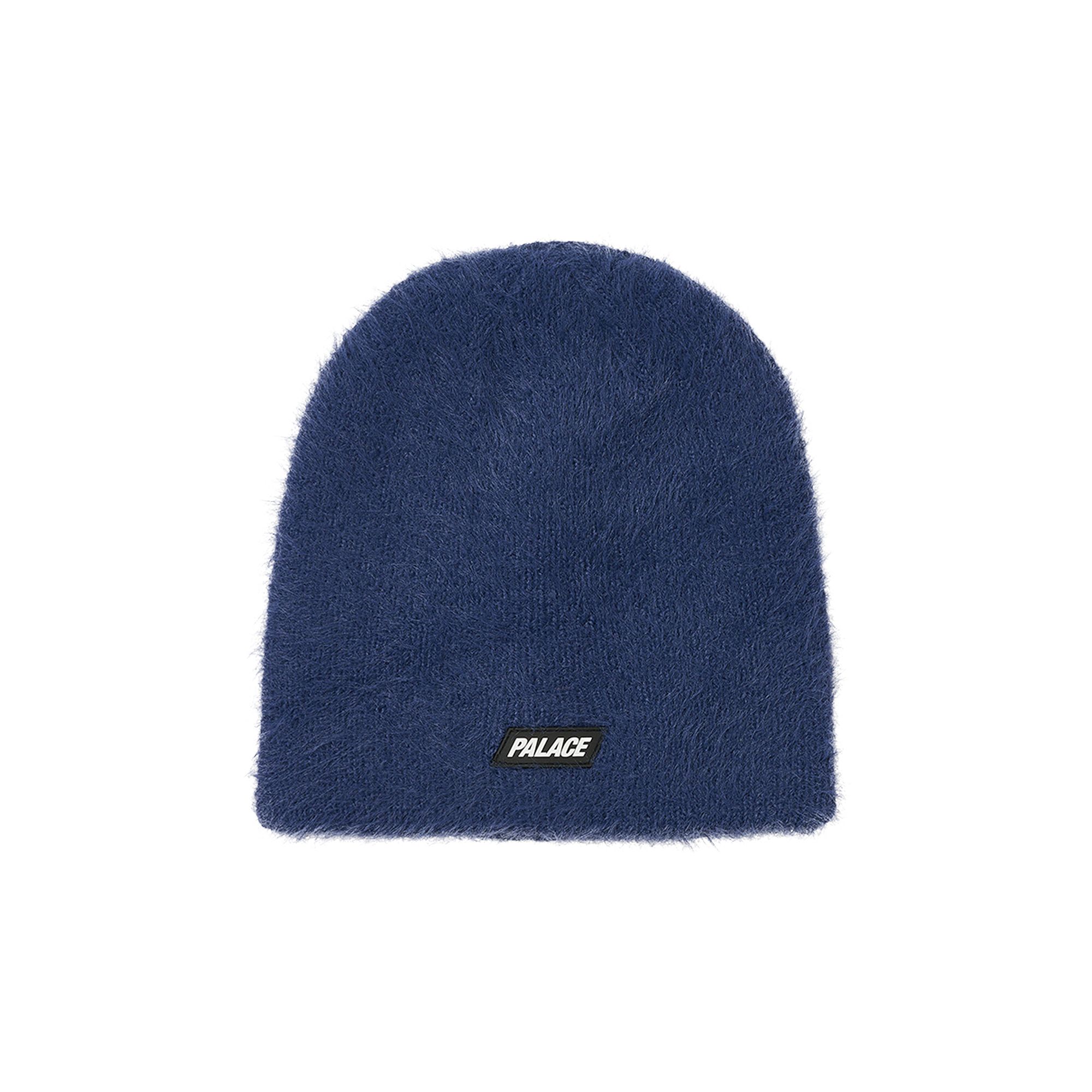 Pre-owned Palace Hairy Nein Cuff Beanie 'indigo' | Blue | Men's Size Onesize