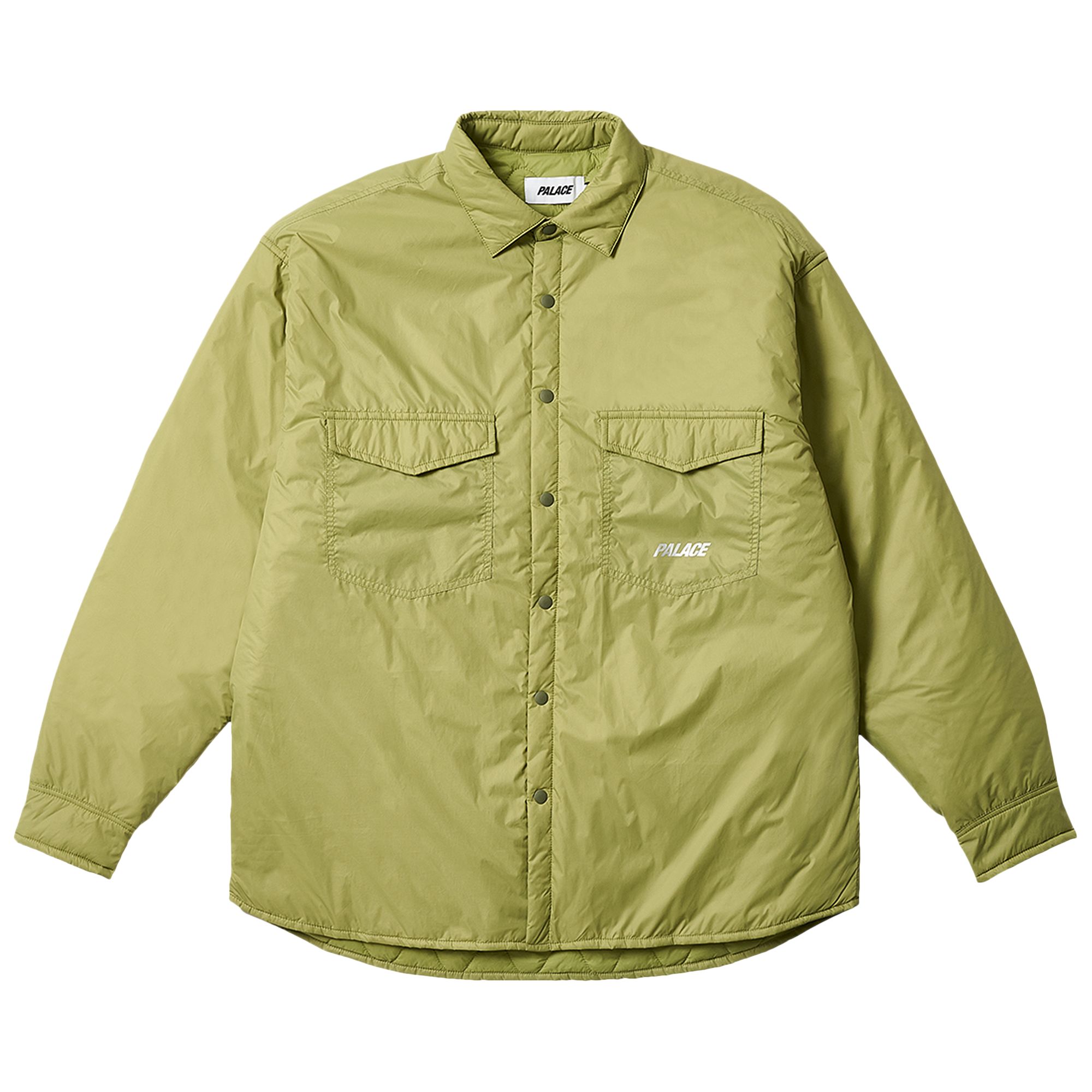 Pre-owned Palace Insulated Pertex Shirt 'olive' | Green | Men's Size Xl