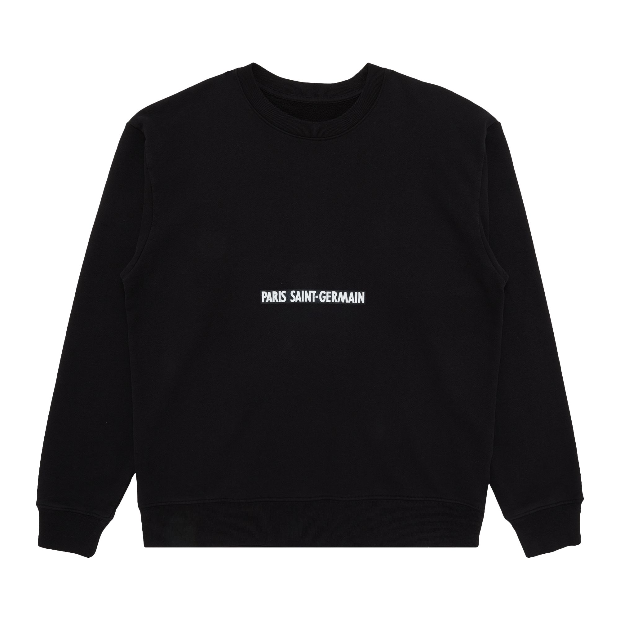 Pre-owned Paris Saint-germain Goat Exclusive  ‘92-'96 Letter Crest Logo Crewneck 'true Black'