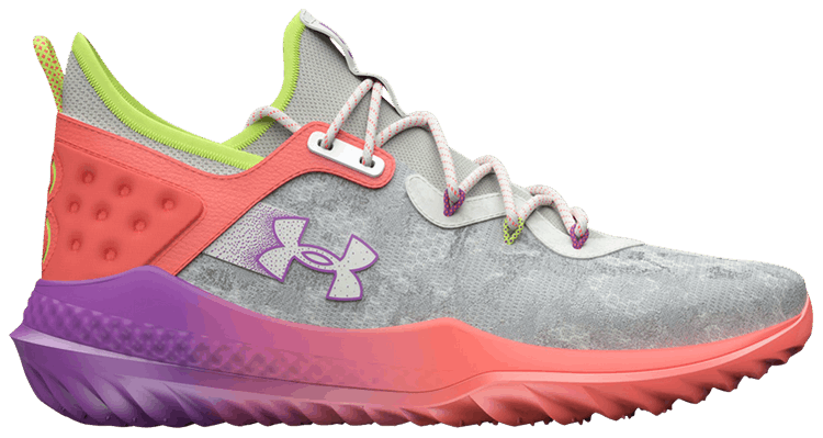 Under Armour Harper 8 TF PE White Clay Mega Magenta