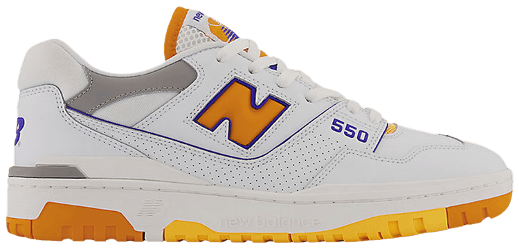 New Balance 550 2E Wide Lakers Pack   Vibrant Orange