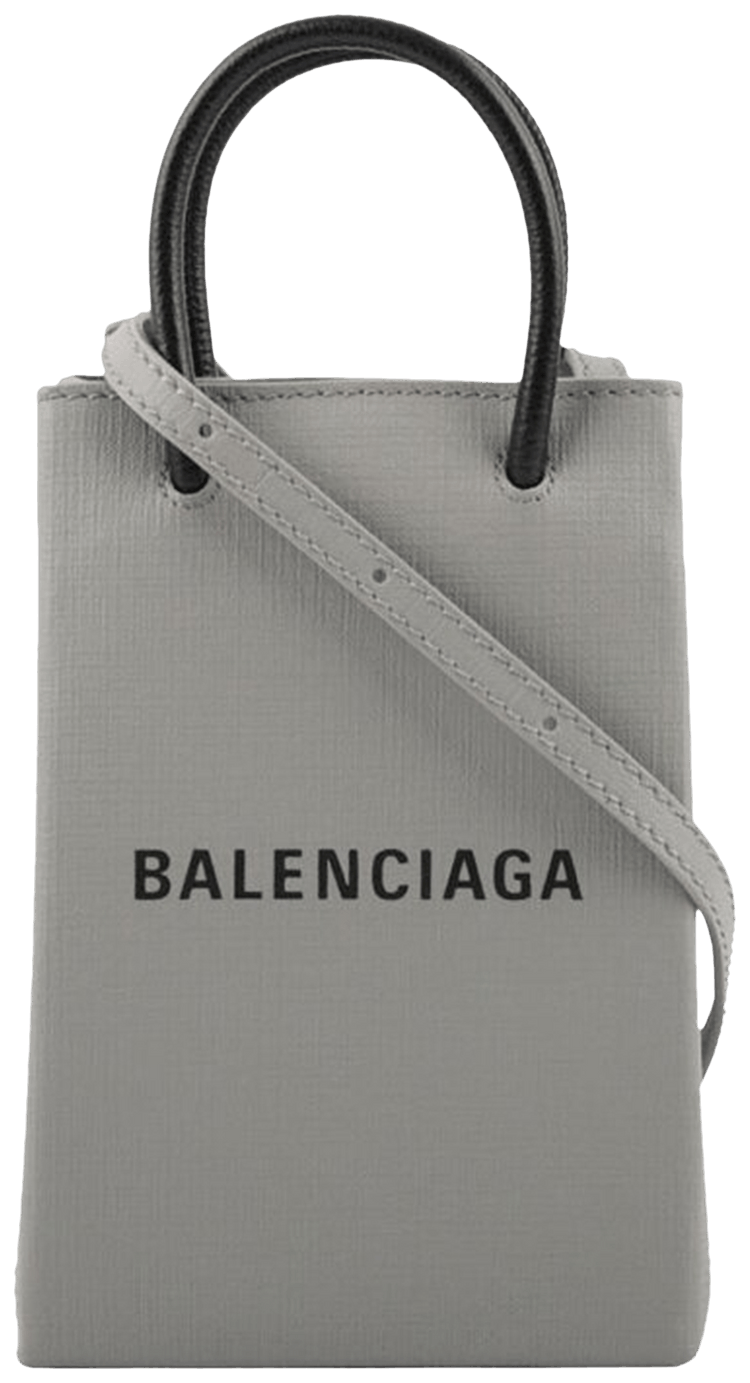 Buy Balenciaga Shopping Phone Holder Bag 'Grey' 593826 0AI2N 1160