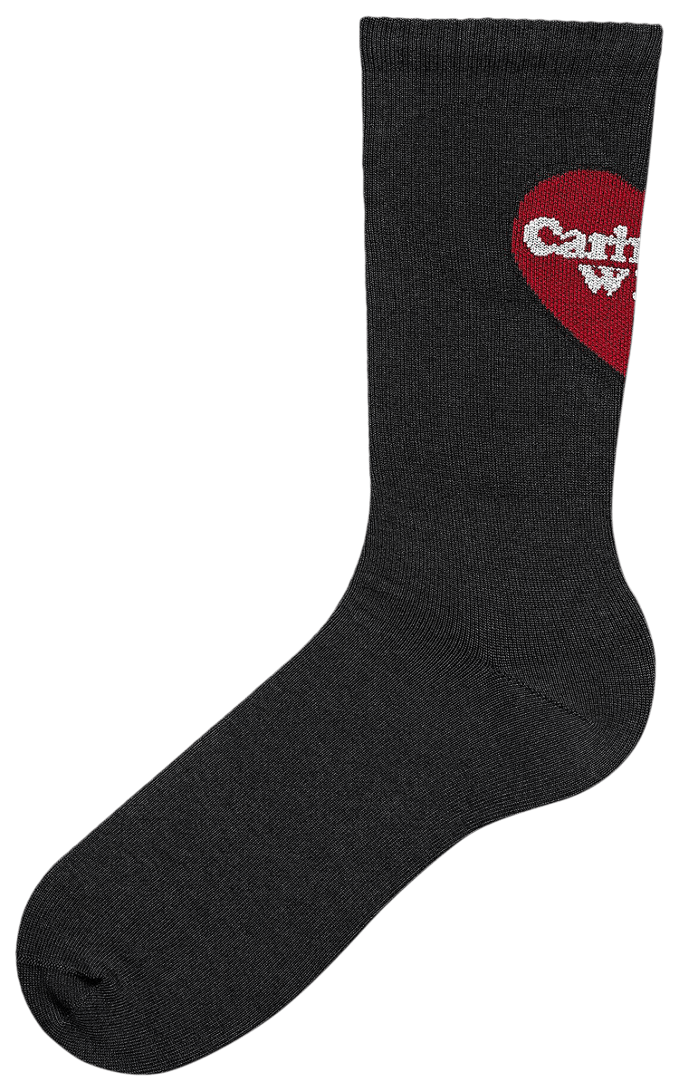Buy Carhartt WIP Heart Socks 'Black' I032118 BLAC GOAT