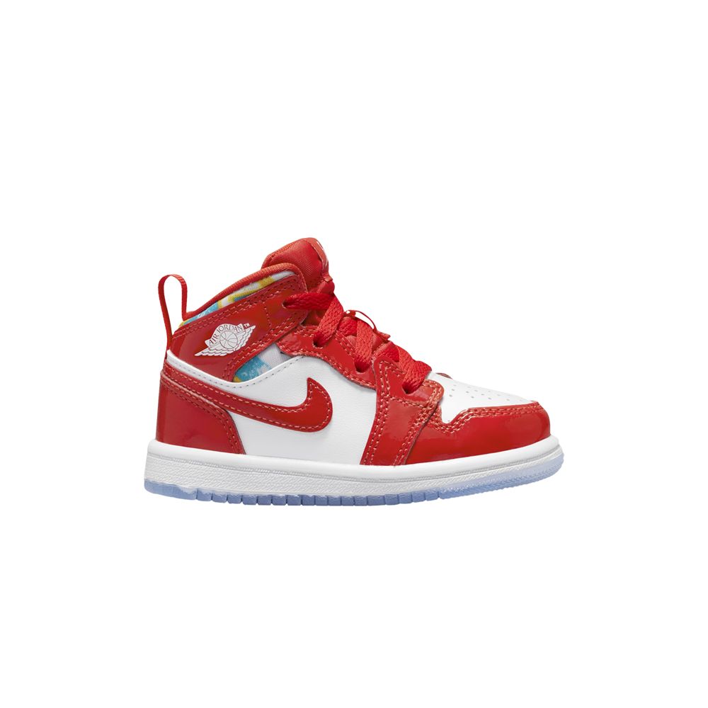 Air Jordan 1 Mid SE TD 'Barcelona Sweater' | Red | Infant Size 2