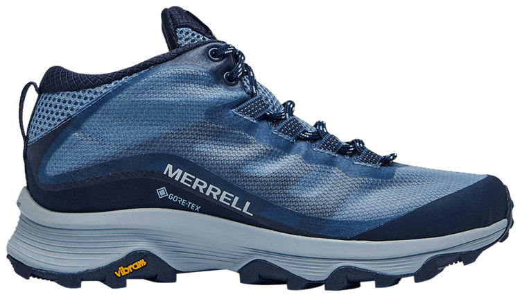 Merrell Wmns Moab Speed Mid GORE TEX Wide Navy