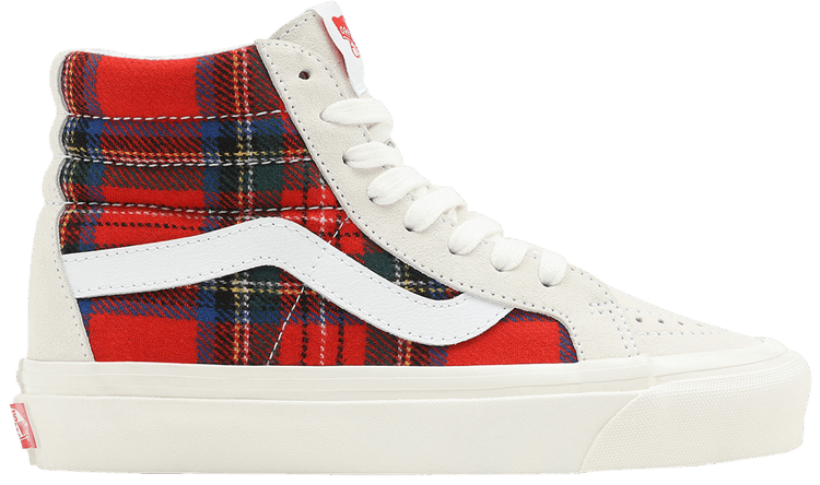 Red tartan vans cheap