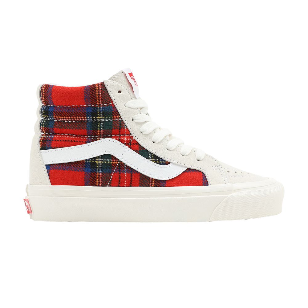 Vans Pendleton x Sk8-Hi 38 DX 'Anaheim Factory - Royal Stewart Tartan' | Red | Men's Size 7.5