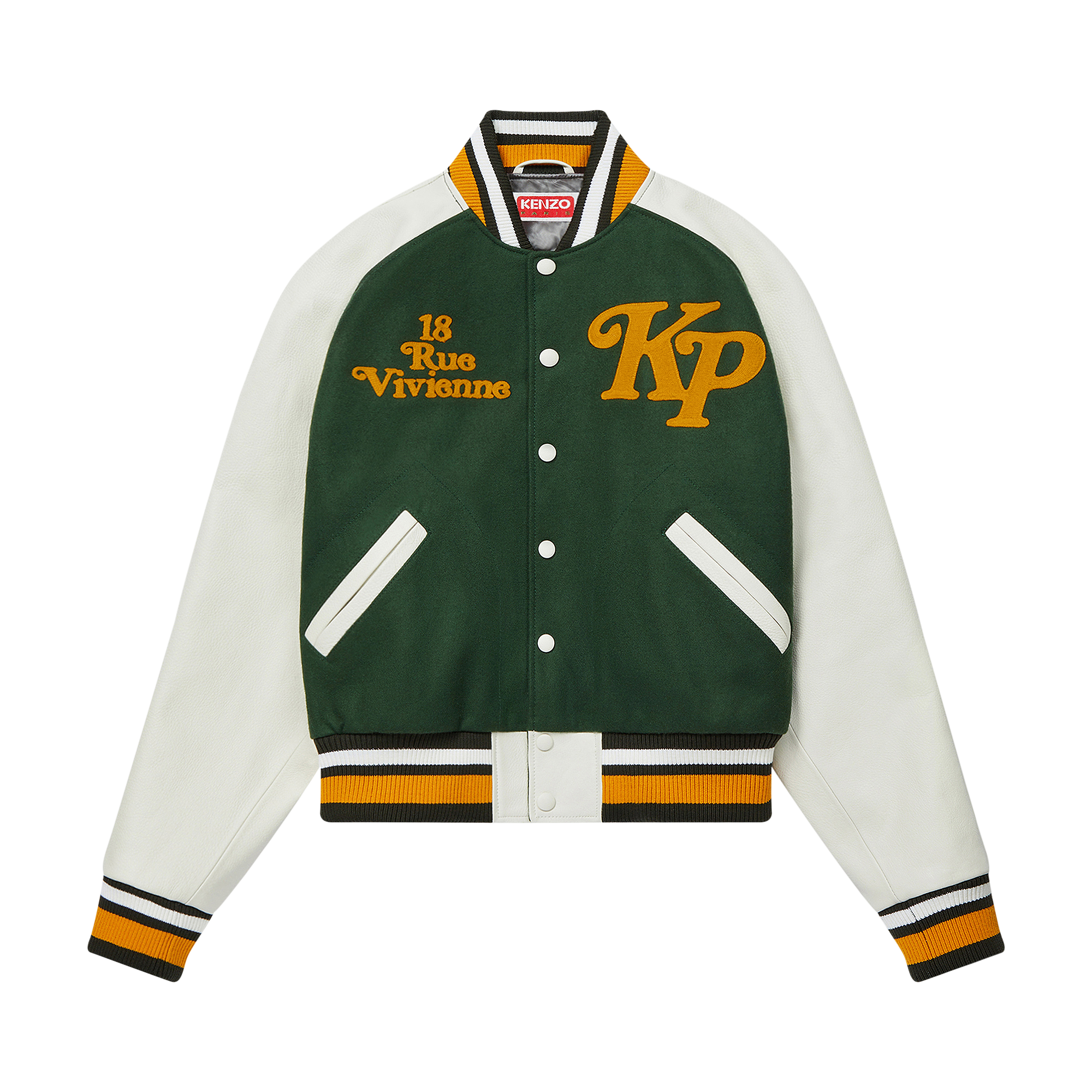 Pre-owned Kenzo By Verdy Varsity Jacket 'dark Khaki' In Green