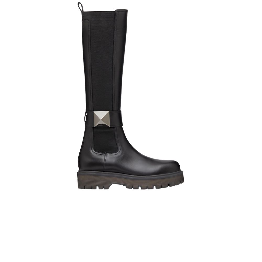 Pre-owned Valentino Garavani Valentino Valentino Wmns One Stud 45mm Boot 'black' | Women's Size 40