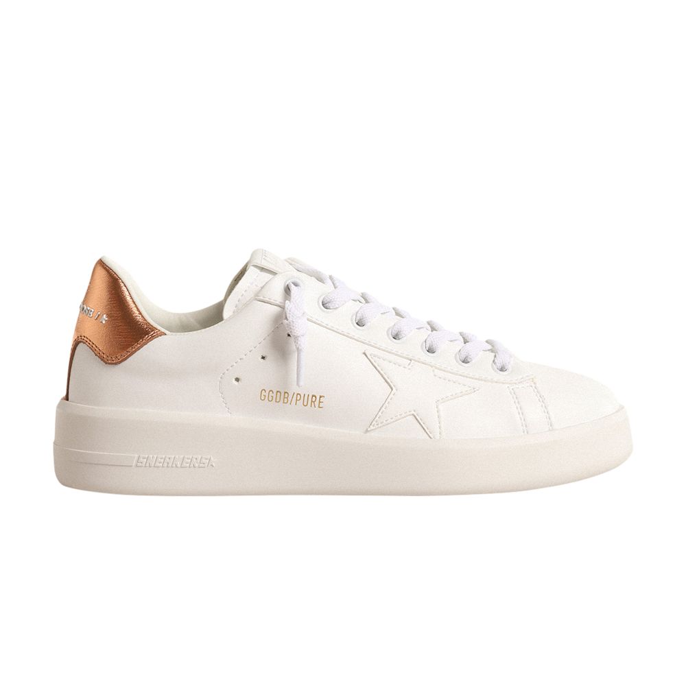 Pre-owned Golden Goose Wmns Purestar 'white Bronze Metallic' | Women's Size 40