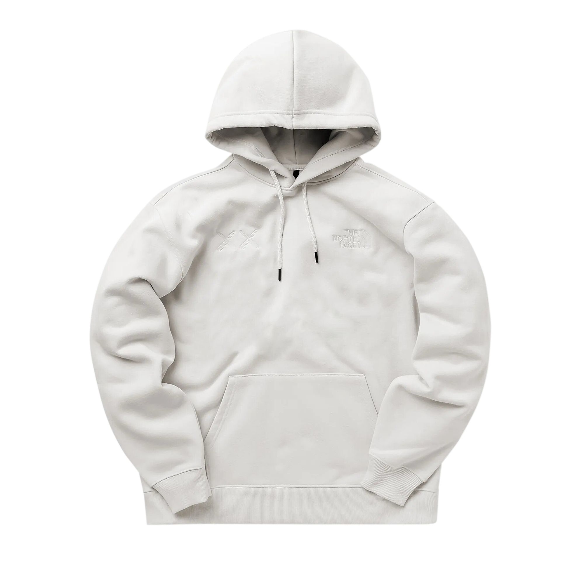 Pre-owned The North Face X Kaws Hoodie 'moonlight Ivory' In Cream