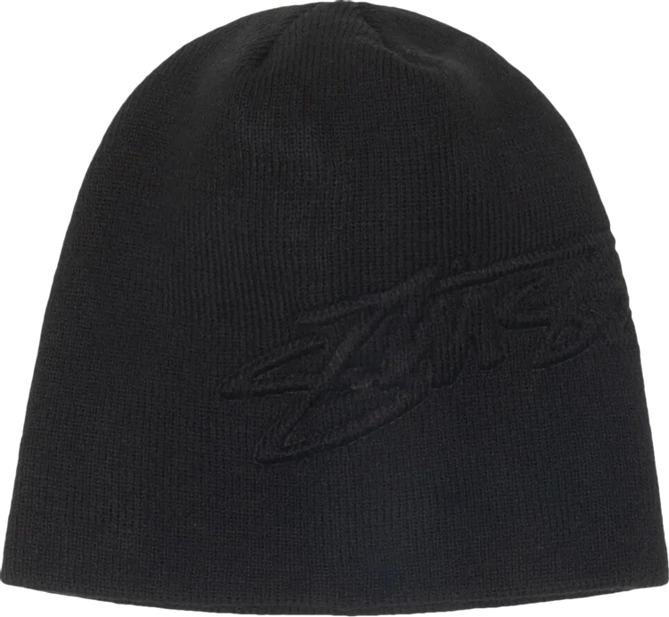 関純正ケース付☆STUSSY☆Embossed Smooth Stock Skullcap Beanie