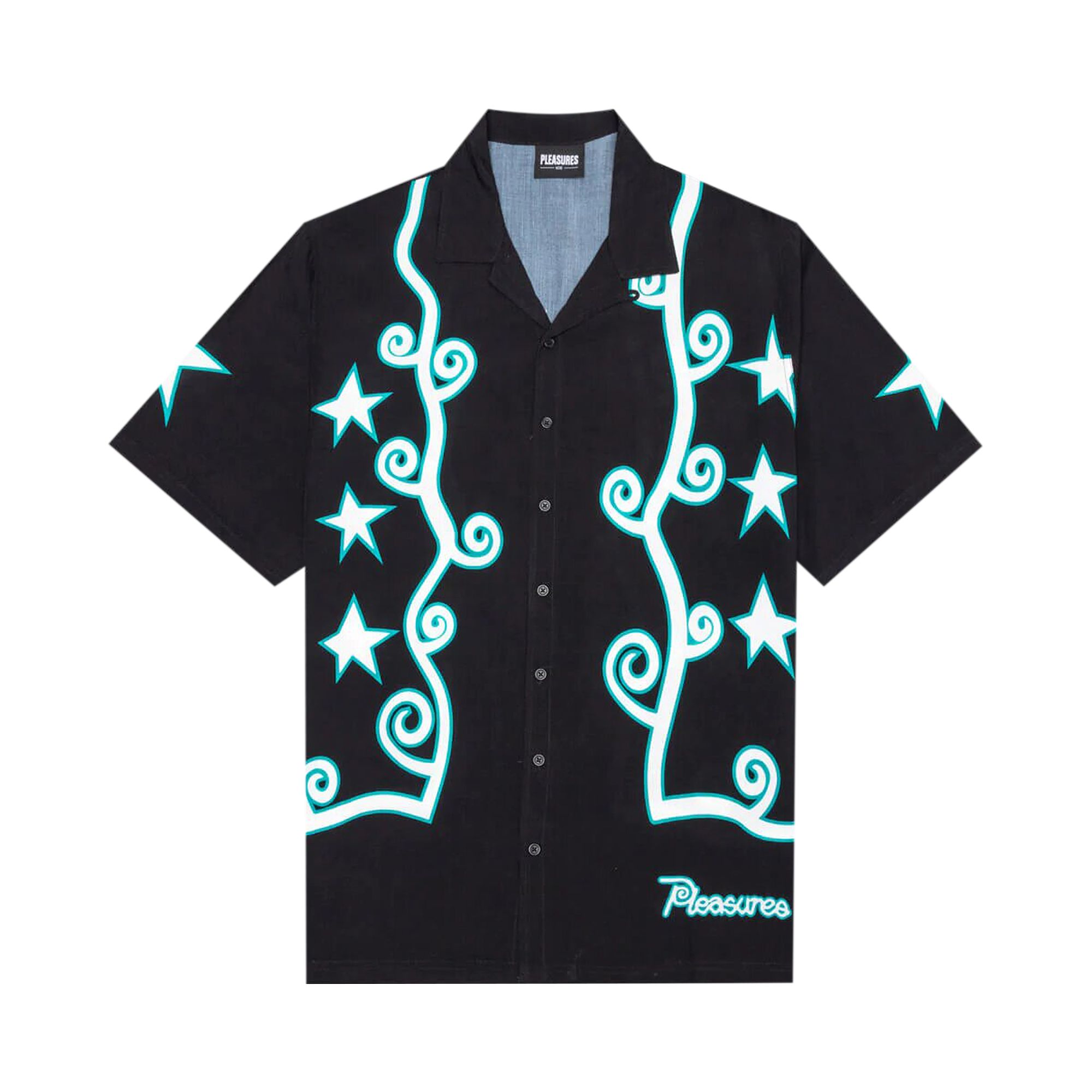 Pre-owned Pleasures Fury Button Down 'black' | Men's Size S