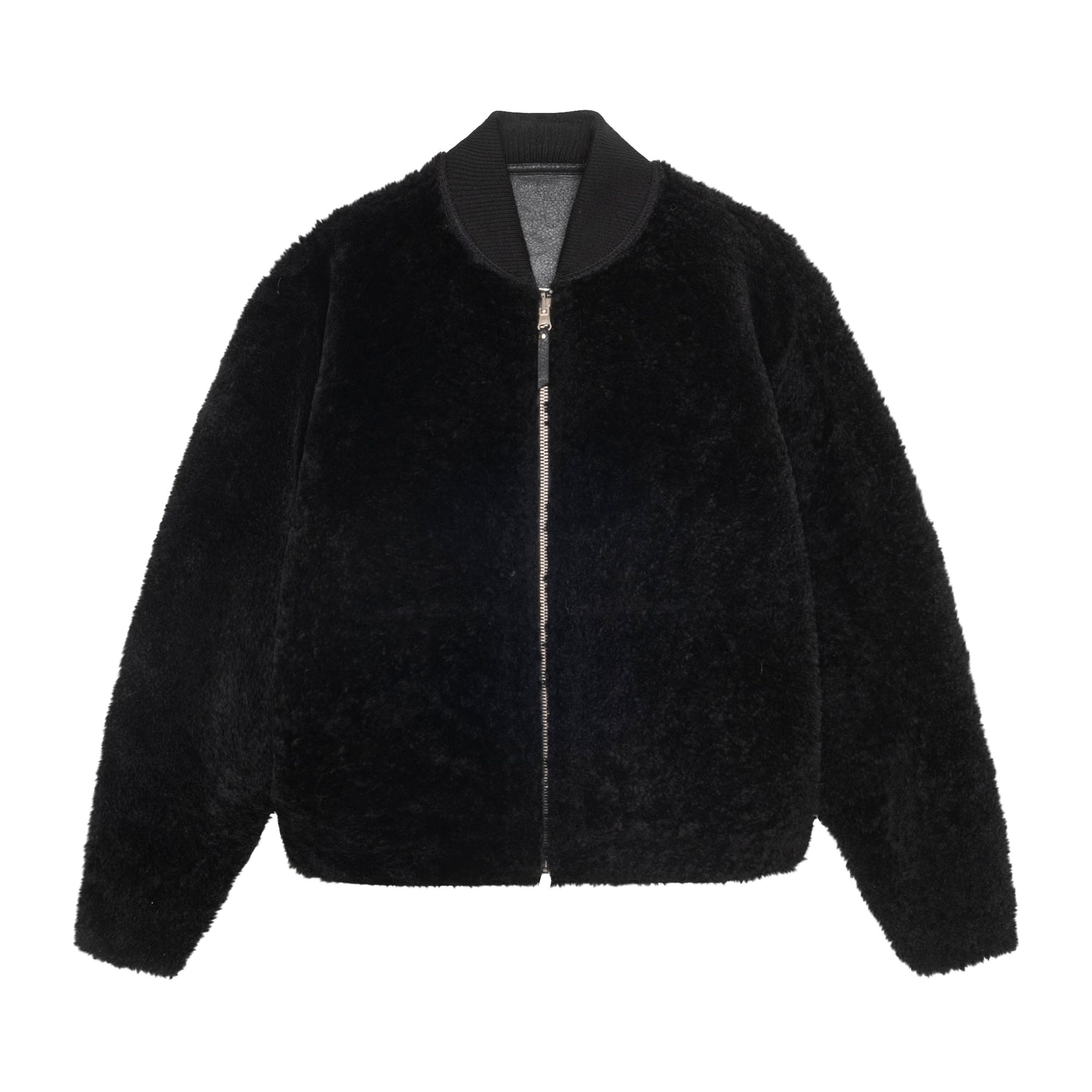 Stussy Shearling Reversible Bomber 'Black' | Men's Size M