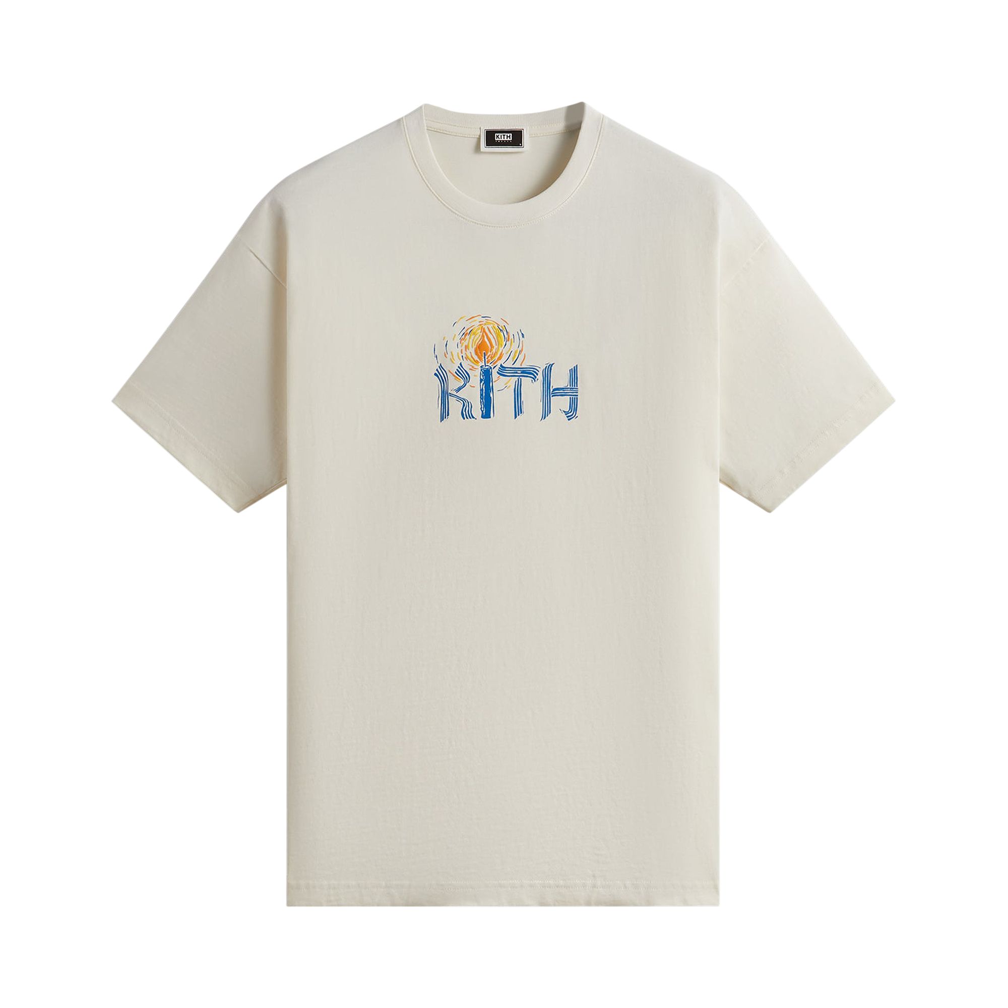 Kith Treats Hanukkah Shamash Tee 'Sandrift' | Cream | Men's Size 2XL